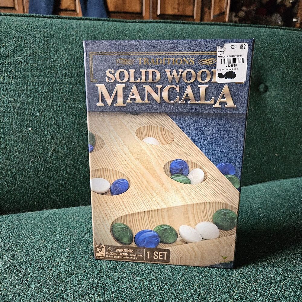Solid Wood Mancala Game | NEW